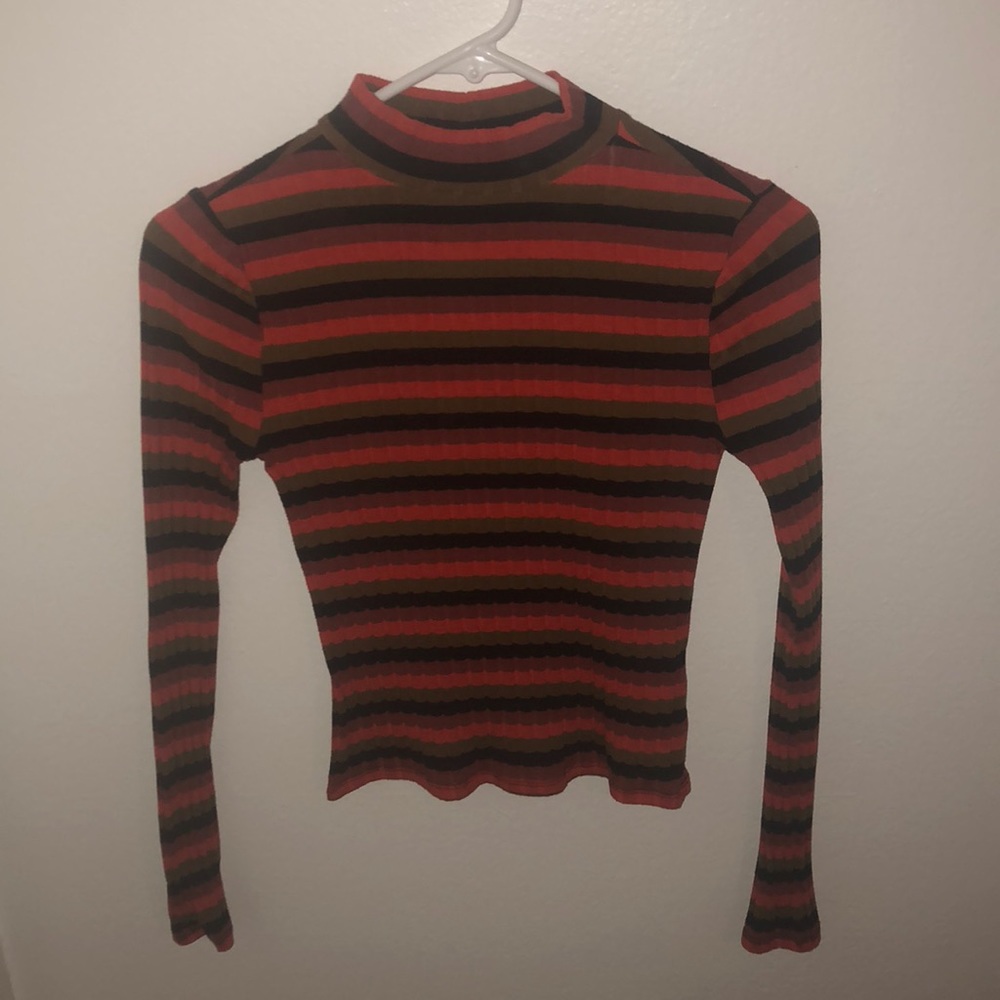 Stripped Turtleneck